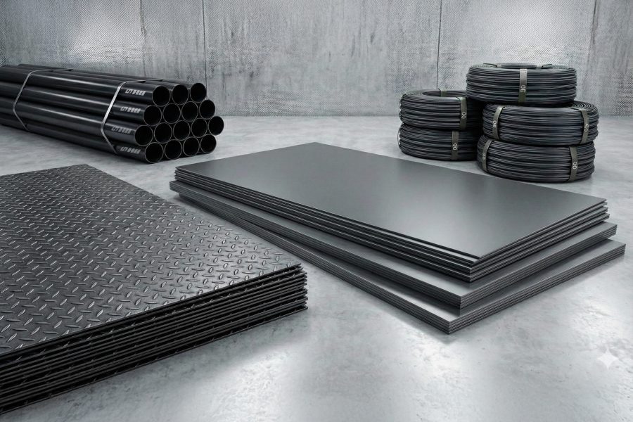 Steel pipes and sheets at Hulas Iron Industries